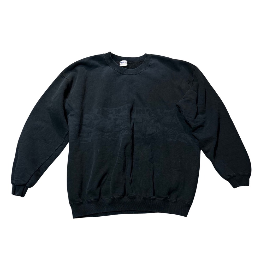Gildan Ultra Cotton Marvin Windows Doors Graphic Sweatshirt Black Mens L